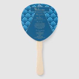 Art Deco Wedding Blue Roaring Twenties  Handwaaier