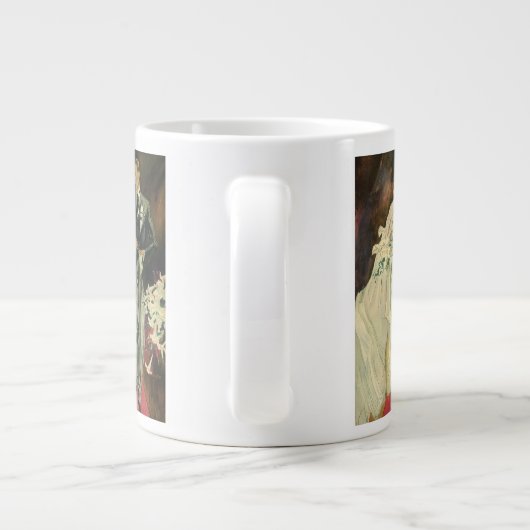  Art Deco Wedding Bride en Groom Passen getrouwd Grote Koffiekop (Achterkant)