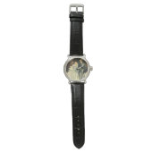  Art Deco Wedding Bride en Groom Passen getrouwd Horloge (Vlak)