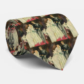 Art Deco Wedding Bride en Groom Passen getrouwd Stropdas (Opgerold)
