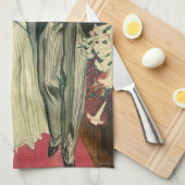 Art Deco Wedding Bride en Groom Passen getrouwd Theedoek (Quarter Fold)