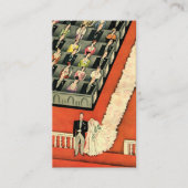  Art Deco Wedding, Bride en Groom RSVP Informatiekaartje (Voorkant)
