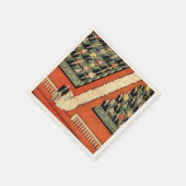  Art Deco Wedding, Bride en Groom RSVP Servet (Hoek)