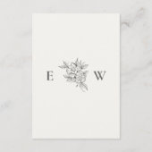Art Deco Wedding Enclosure Card  Informatiekaartje (Achterkant)