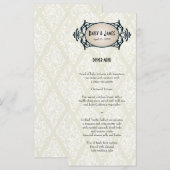 Art Deco Wedding Menu (Voorkant / Achterkant)