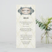Art Deco Wedding Menu (Staand voorkant)
