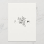 Art Deco Wedding Save the Date Card (Achterkant)