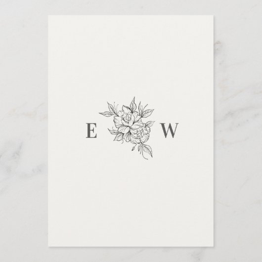 Art Deco Wedding Save the Date Card (Achterkant)