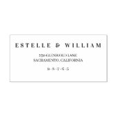 Art Deco Wedding Self-Inking Stamp | Elegant Gatsb Zelfinktende Stempel (Design)