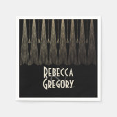 Art Deco Wedding Servet (Voorkant)