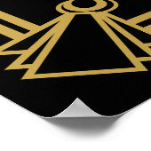 Art Deco Wedding-teken "Alcohol Print (Hoek)