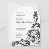 Art Deco Wedding Uitnodiging (Voorkant)