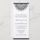 Art Deco Wedding Uitnodiging (Voorkant)