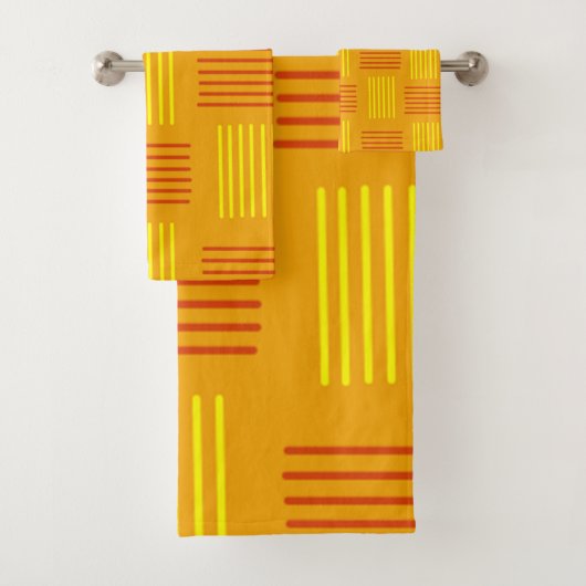 Art Deco Weefsel Bad Handdoek (Insitu)