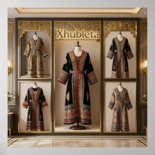 Art Deco Weelderigheid GeometrischePatronenVIIIHER Poster