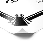 art deco, welkom bij ons trouwbord foto afdruk (Hoek)