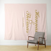 Art deco welkom bruiloft foto booth terug drop wandkleed (In Situ (horizontaal))