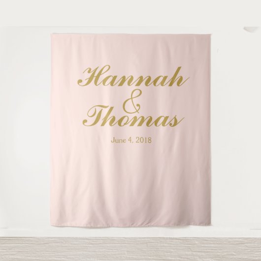 Art deco welkom bruiloft foto booth terug drop wandkleed (Voorkant)