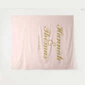 Art deco welkom bruiloft fotohokje achtergrond wandkleed (Voorkant (horizontaal))