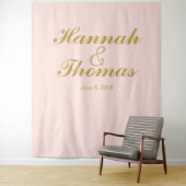 Art deco welkom bruiloft fotohokje achtergrond wandkleed (In situ)