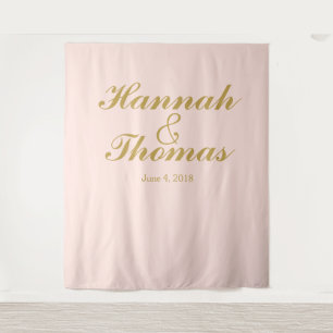 Art deco welkom huwelijksfoto booth achtergrond wandkleed