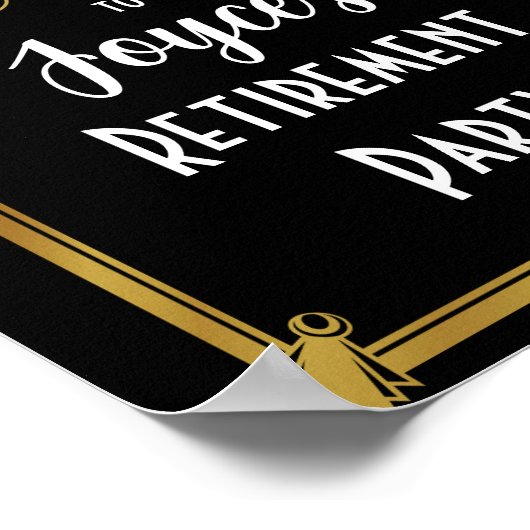 Art deco welkom Poster creëer je eigen poster (Hoek)