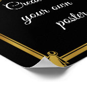 Art deco welkom Poster creëer je eigen poster (Hoek)