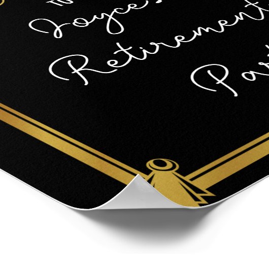 Art deco welkom Poster creëer je eigen poster (Hoek)