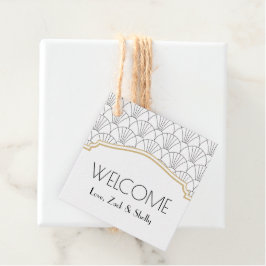 Art Deco Welkomstpleisters Bedankjes Labels