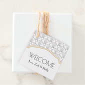 Art Deco Welkomstpleisters Bedankjes Labels (In situ)