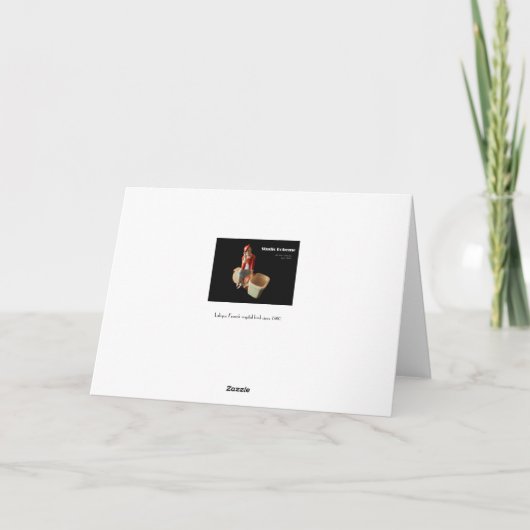 Art Deco Wenskaart Kaart (Achterkant)