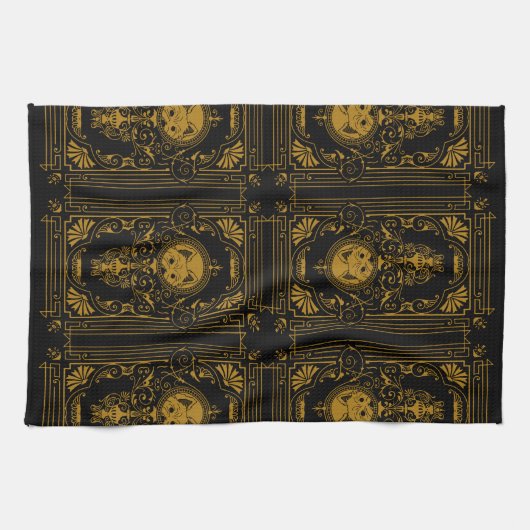 Art Deco Westie Theedoek (Horizontaal)