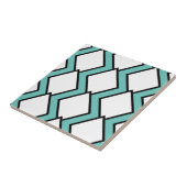 Art Deco White Diamonds Tegel 2 Tegeltje (Zijkant)