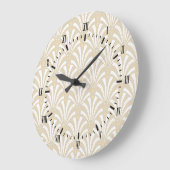 Art Deco White Fans Pattern uit 1920 Grote Klok (Hoek)