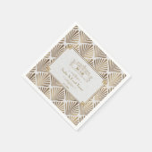 Art Deco White Gatsby Wedding 1920 Servet (Hoek)