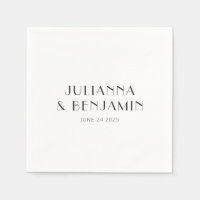 Art Deco White Simple Custom Wedding