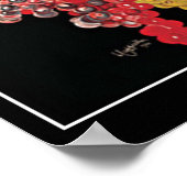 Art Deco Wijndruiven  Print Poster (Hoek)