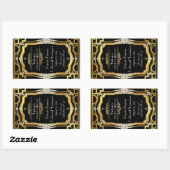 Art Deco Wijnfles Labels (Vel)