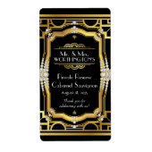 Art Deco Wijnlabel Etiket (Voorkant)