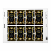 Art Deco Wijnlabel Etiket (Full Sheet)