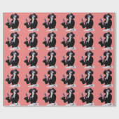  Art Deco Woman, Aftermiddag Tea en Cupcake Cadeaupapier (Vlak)