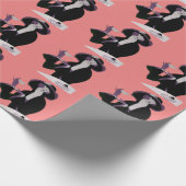  Art Deco Woman, Aftermiddag Tea en Cupcake Cadeaupapier (Hoek)