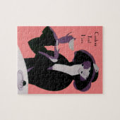 Art Deco Woman, Aftermiddag Tea en Cupcake Legpuzzel (Horizontaal)