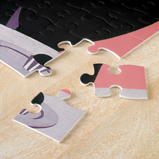 Art Deco Woman, Aftermiddag Tea en Cupcake Legpuzzel (Zijkant)