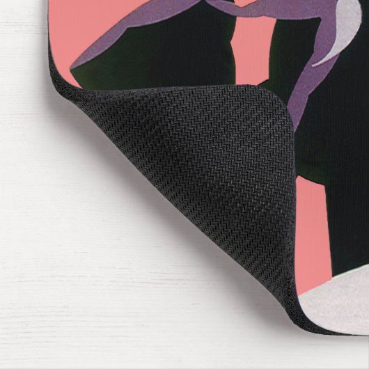  Art Deco Woman, Aftermiddag Tea en Cupcake Muismat (Hoek)