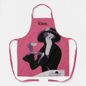  Art Deco Woman, Aftermiddag Tea en Cupcake Schort (Voorkant)