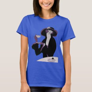  Art Deco Woman, Aftermiddag Tea en Cupcake T-shirt