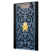 Art Deco Woman Head Heart Wete Iron Cliboard Klembord (Links)