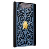 Art Deco Woman Head Heart Wete Iron Cliboard Klembord (Rechts)