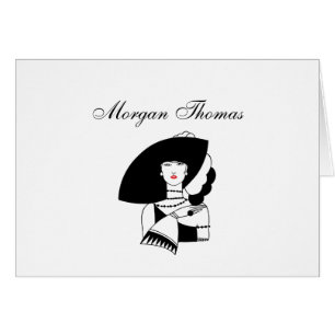 Art Deco Woman in Big Pet Glove RL